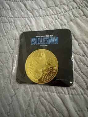 From The World Of John Wick Ballerina Movie Collectible Gold Coin Pin